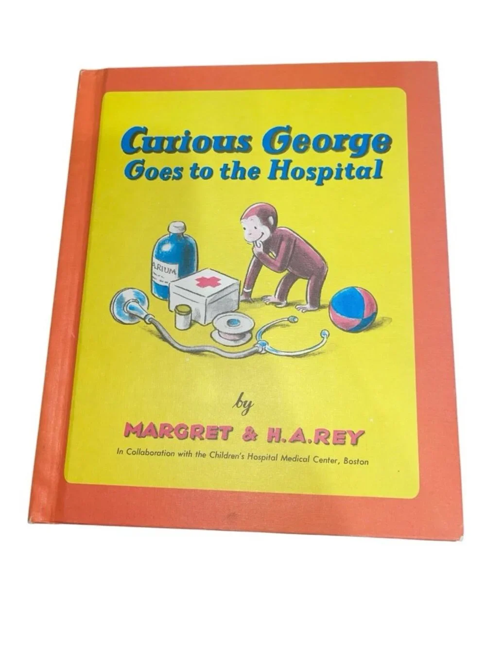 CURIOUS GEORGE Children's Hardcover Book Lot Treasury, Christmas & Hospital